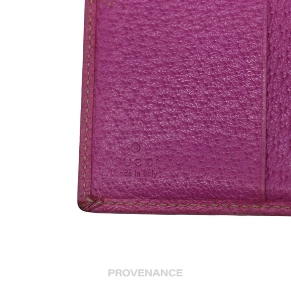 🔴 Gucci GG Canvas Long Wallet - Fuchsia - Picture 9 of 10